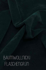 Futterstoff von Halstuch für Damen aus Baumwolle Grün Mit Ornamenten; Baumwollnicki, weich, anschmiegsam, wärmend, zeitlos, alltagstauglich, chic, langlebig