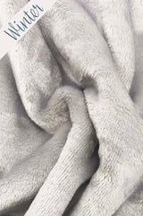 Dreieckstuch | Oliv & Soft | WINTER | Oliv & Grau Kuscheltuch wishproject Futterstoff: weiches, flauschiges Microfaserplüsch ; Farbe: Hellgrau