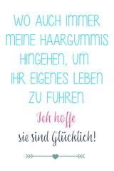 Scrunchie Set | NICKY | Pink & blue - spruch: Wo auch immer meine Haargummis hingehen, um ihr eigenes Leben zu führen, ich hoffe, sie sind glücklich.