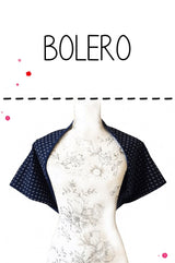 Blauer Bolero mit weißen Ankern