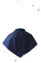 Rückseite blauer Bolero mit Ankern