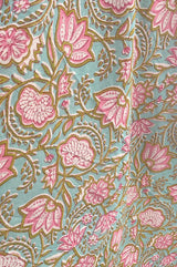 Pareo Tuch Oh India Sommertuch wishproject - Stoffdetail von Blumenmuster Strandtuch