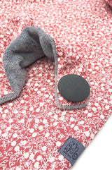 Detail von Dreieckstuch für Damen aus Baumwolle mit weichem Microfaserplüsch gefüttert, weich, warm, stylisch, perfekter Winterschal,