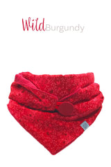 Dreieckstuch Damen rot Bordeauxrot Weinrot