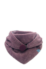 Halstuch Damen Dreieckstuch Mauve Lila Beere Helllila mit grauem Futter