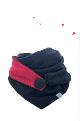 halstuch damen dreieckstuch schwarz bordeauxrot uni