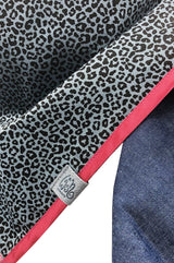 halstuch sommer leo jeans blau borte pink satin