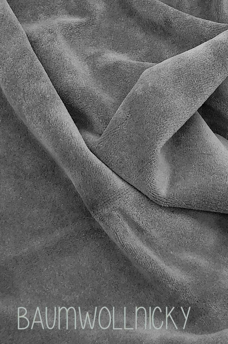- Futterstoff von Halstuch für Damen mit Knopf ; Baumwoll-nicky grau, weich, gemütlich, praktisch, pflegeleicht, made with love by wishproject for you