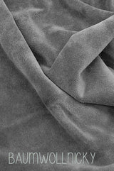Dreieckstuch | Grau & Grün | Blüten & Blätter Kuscheltuch wishproject  - Futterstoff Baumwollnicki grau, weich, gemütlich, anschmiegsam, wärmend
