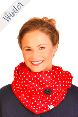 Dreieckstuch | Fliegenpilz | Rot & Pünktchen WINTER Kuscheltuch wishproject 