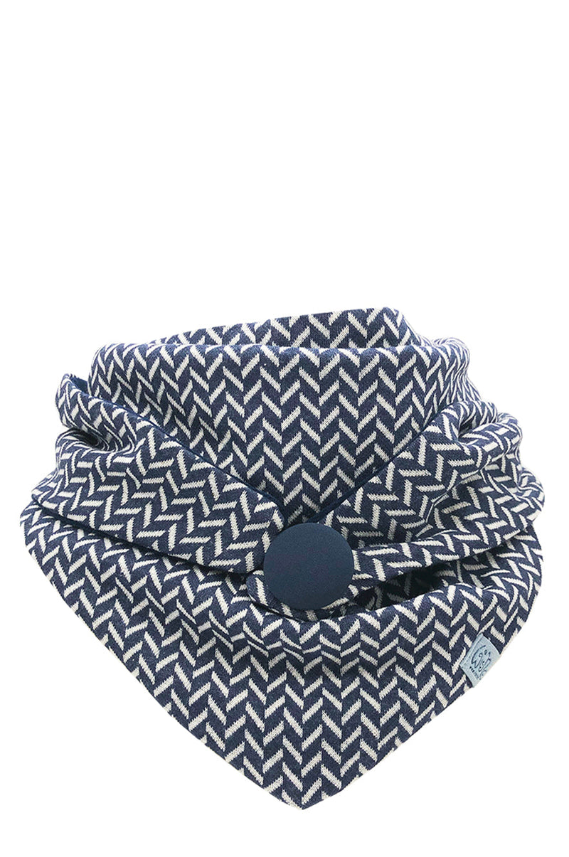 Dreieckstuch | Fischgrat STYLE | Blau Kuscheltuch wishproject 