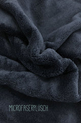 Dreieckstuch | WINTER | Bio Baumwolle | Midnight & Flowers Kuscheltuch wishproject , Futterstoff aus weichem Microfaserplüsch