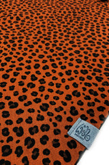 Detail von Halstuch Damen Leopard Muster Braun Orange Cognac made with Love von wishproject fair wear  